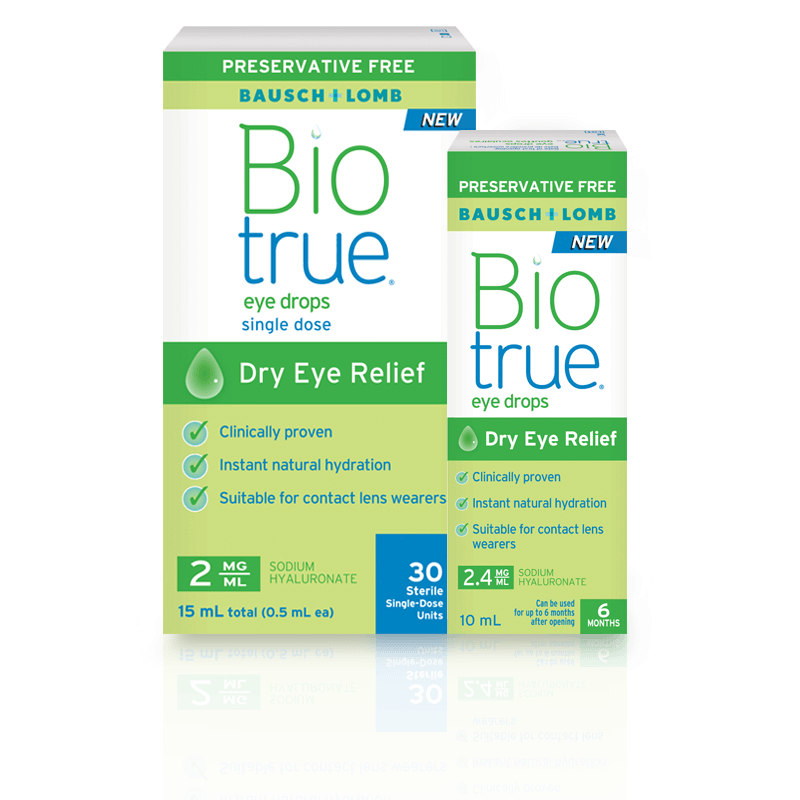Preservative-Free Biotrue Eye Drops