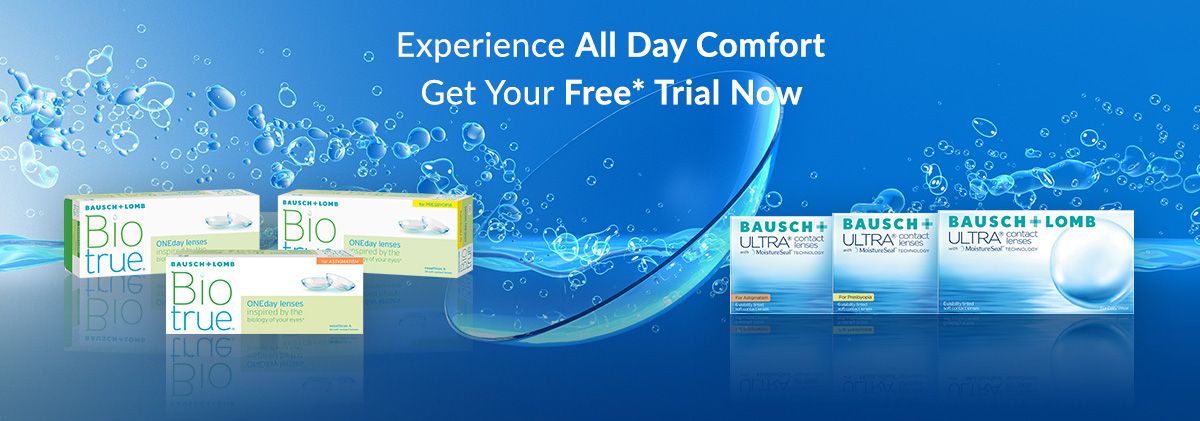 Free trial for contact lenses