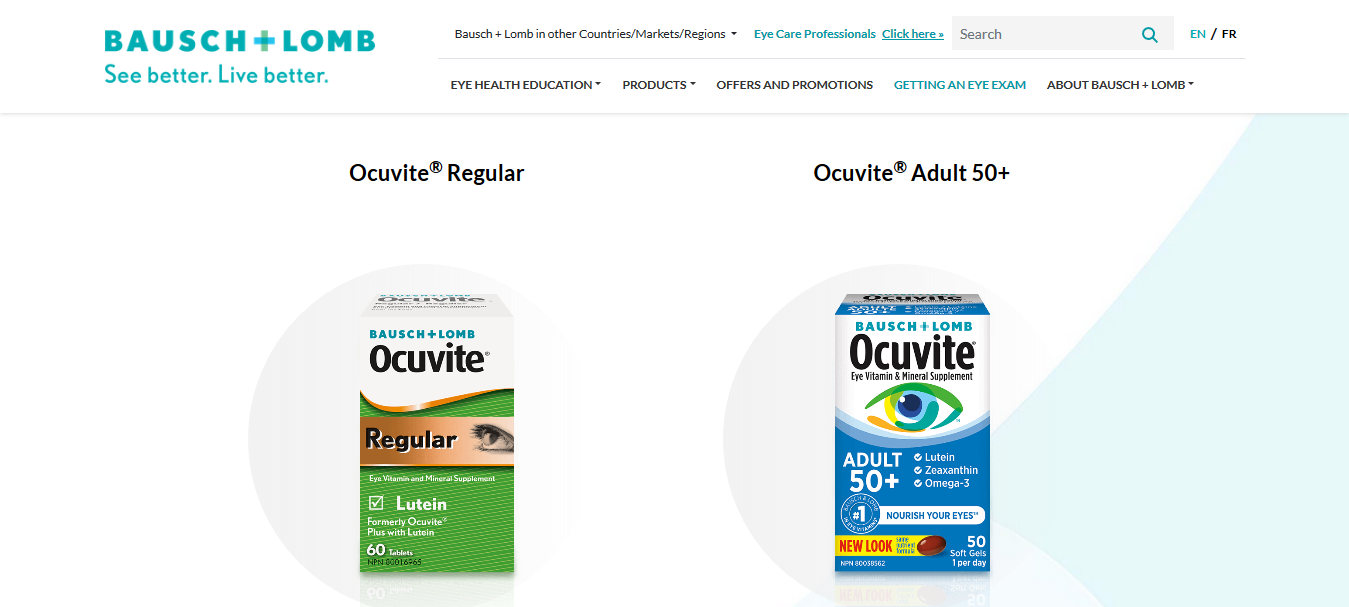 Eye Vitamins to maintain General Eye Health by Bausch + Lomb