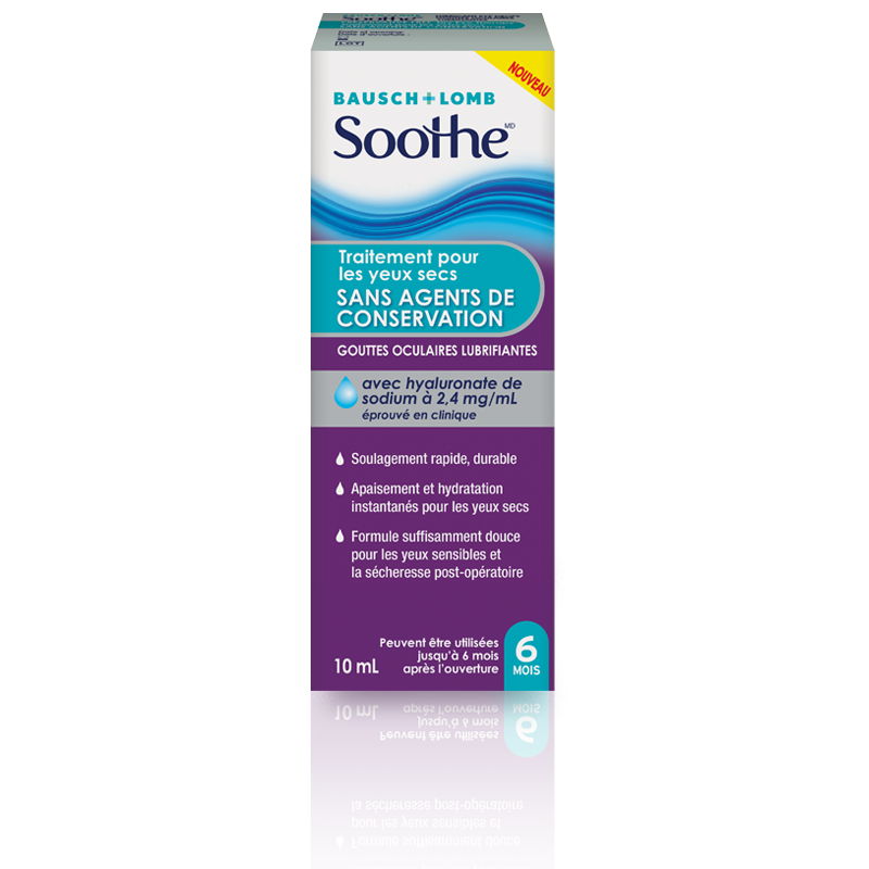 sootheMD sans agents de conservation