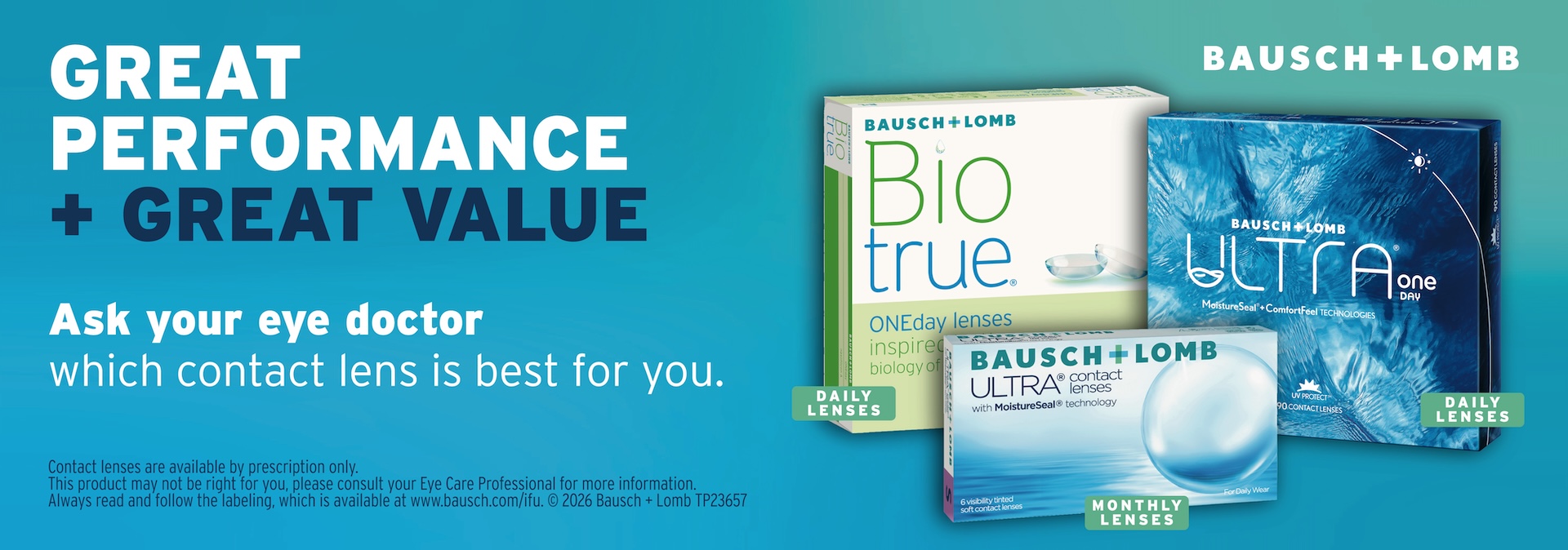 Free trial for contact lenses