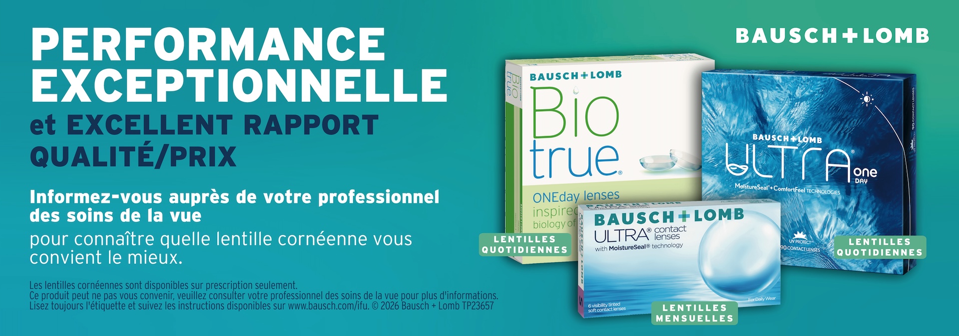 Essai gratuit pour lentilles cornéennes